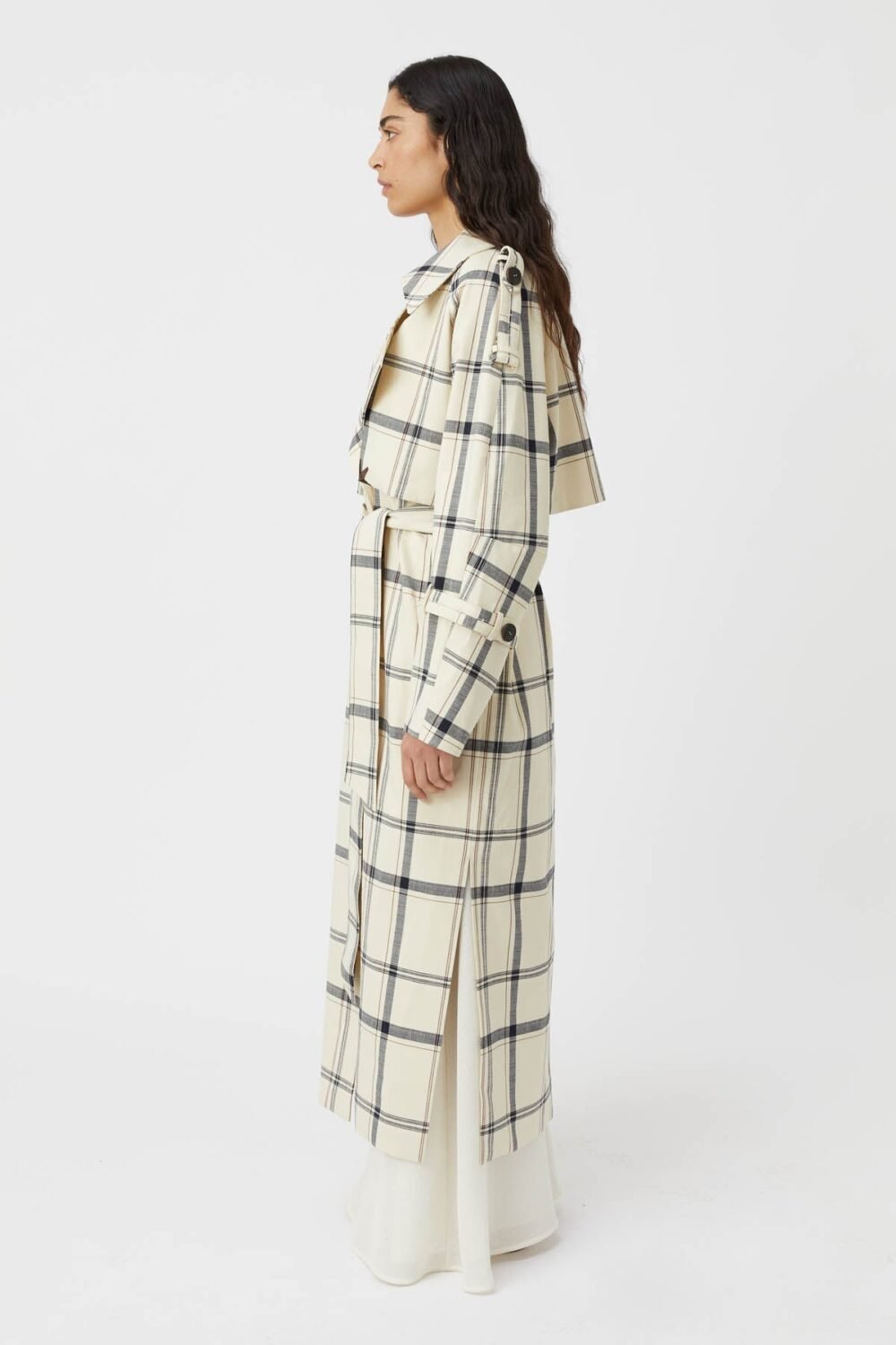 Connie Trench Coat Check - Image 2
