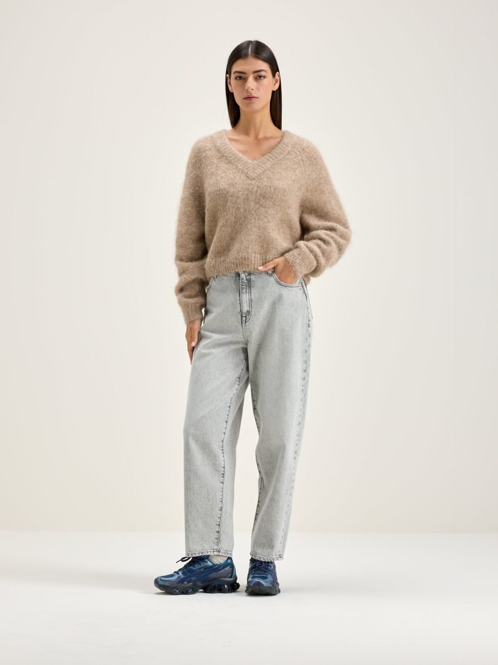 Selin Knit Pale Grey - Image 2