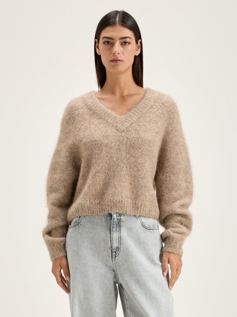 Selin Knit Pale Grey