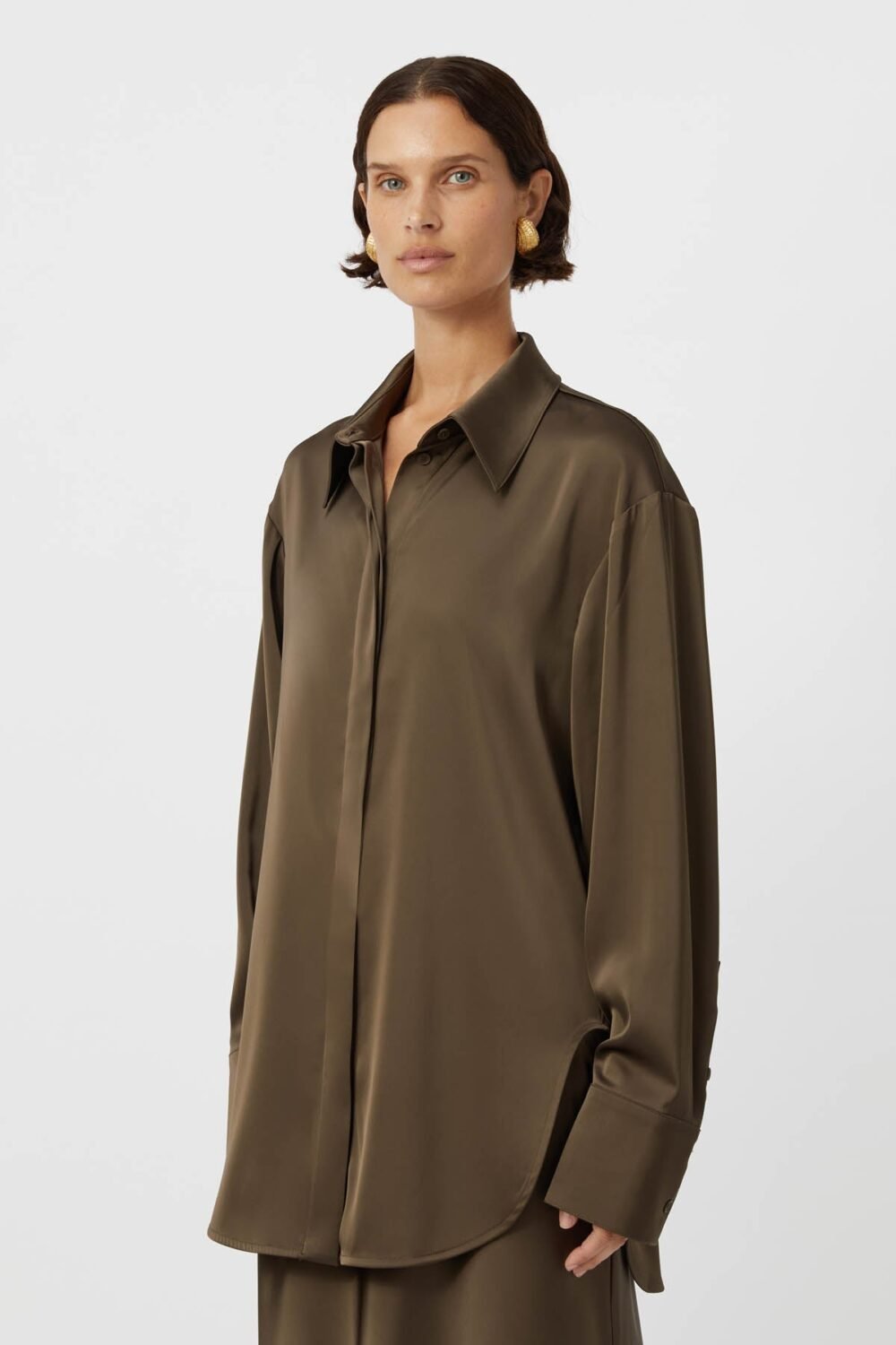 Yamila Shirt Dark Chocolate - Image 2