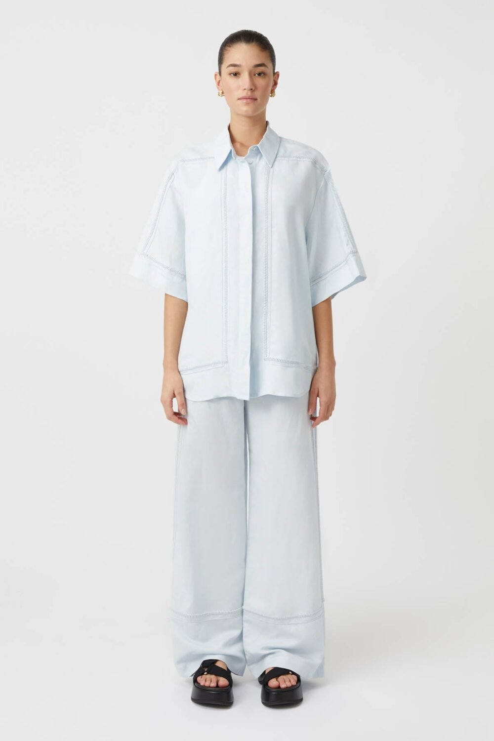 Mandaline Shirt Pale Blue - Image 5