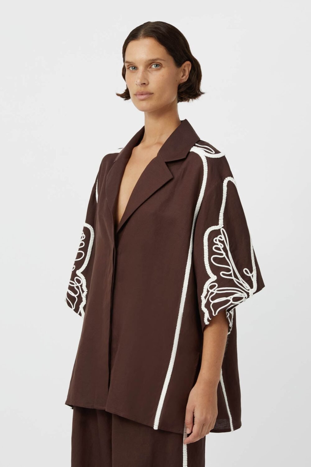 Raisa Shirt Chocolate - Image 2